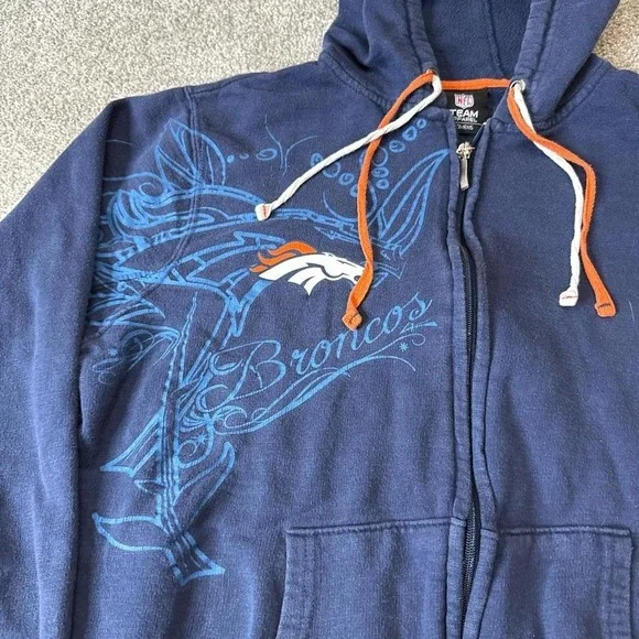 Women's Denver Broncos NFL Team Hoodie Sweatshirt XL Football Fan Gear - Picture 2 of 7